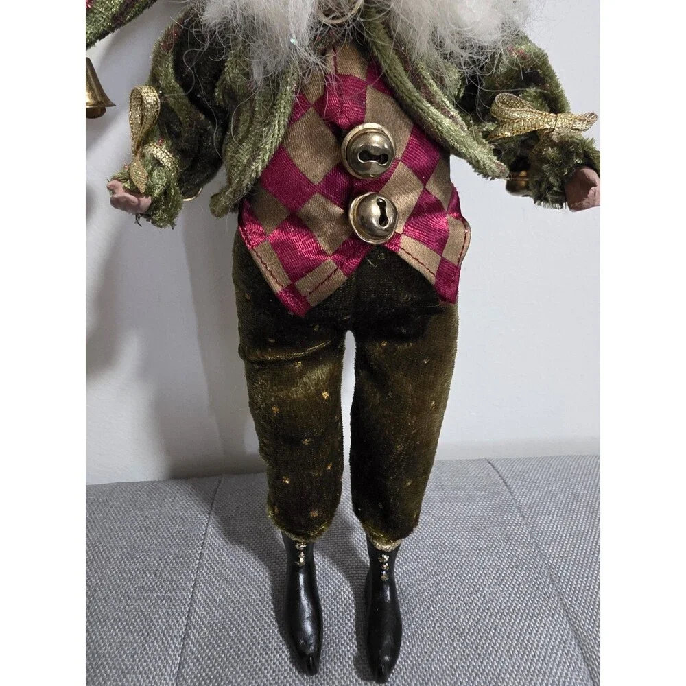 Rare Vintage Mark Roberts Company Christmas Elf Fairy Santa Figure Ornament GuC